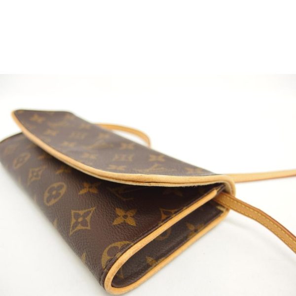 89616 7 Louis Vuitton Pochette Twin GM Monogram Clutch Bag Brown