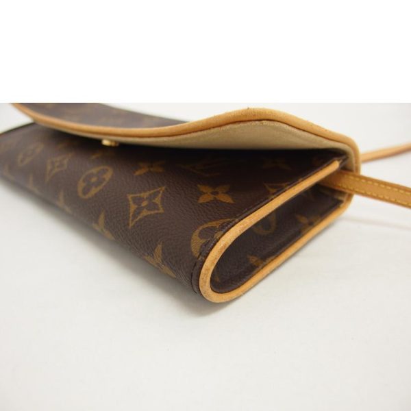 89616 8 Louis Vuitton Pochette Twin GM Monogram Clutch Bag Brown