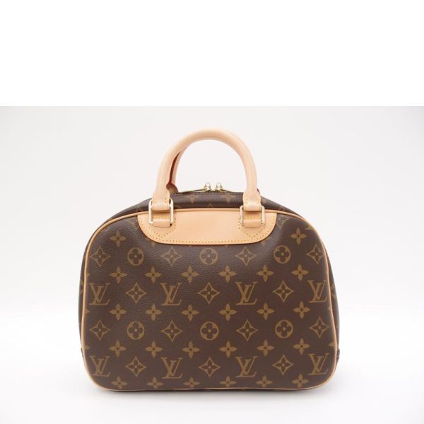 89623 2 Louis Vuitton Trouville Monogram Handbag Brown