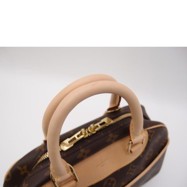 89623 4 Louis Vuitton Trouville Monogram Handbag Brown