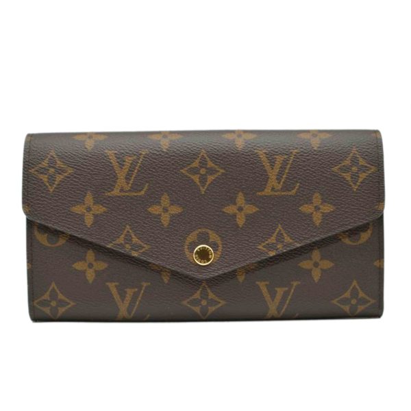 89634 1 Louis Vuitton Portefeuil Sara New Model Monogram Wallet Brown