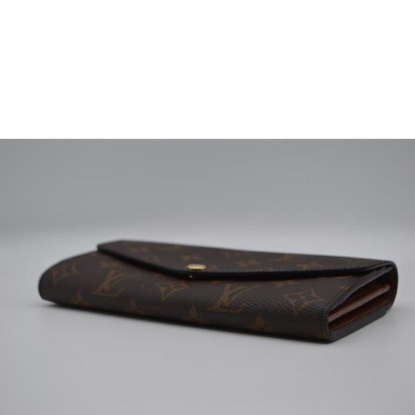 89634 3 Louis Vuitton Portefeuil Sara New Model Monogram Wallet Brown