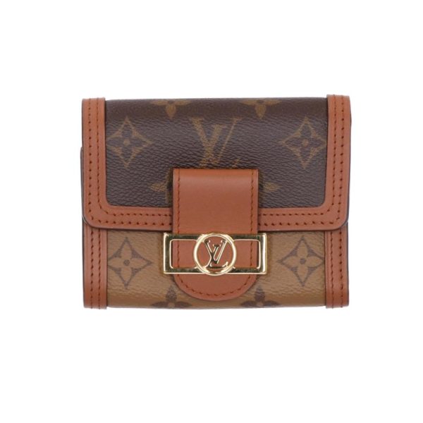 89694 1 Louis Vuitton Portefeuil Dauphine Wallet Brown