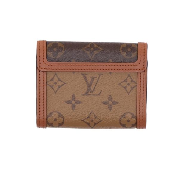 89694 2 Louis Vuitton Portefeuil Dauphine Wallet Brown