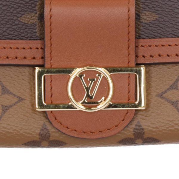 89694 7 Louis Vuitton Portefeuil Dauphine Wallet Brown