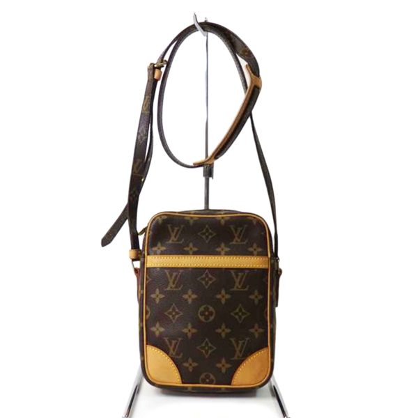 89708 1 Louis Vuitton Danube Monogram Shoulder Bag Brown