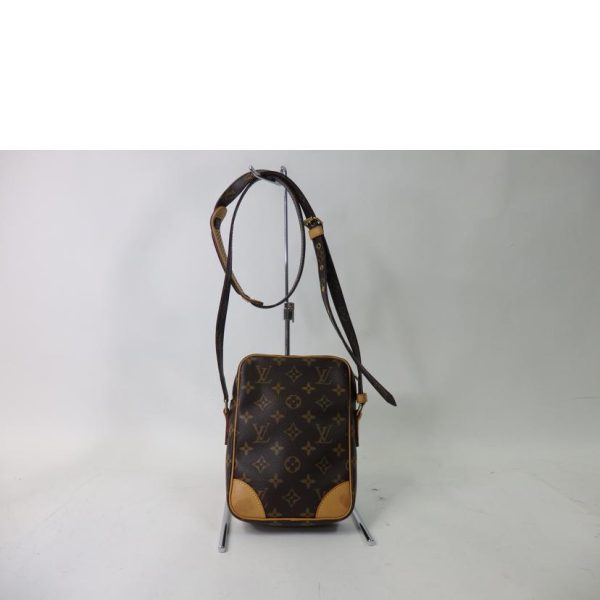 89708 2 Louis Vuitton Danube Monogram Shoulder Bag Brown