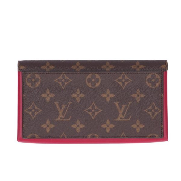 89708 2 Louis Vuitton Portefeuil Flor Wallet Monogram Fuchsia