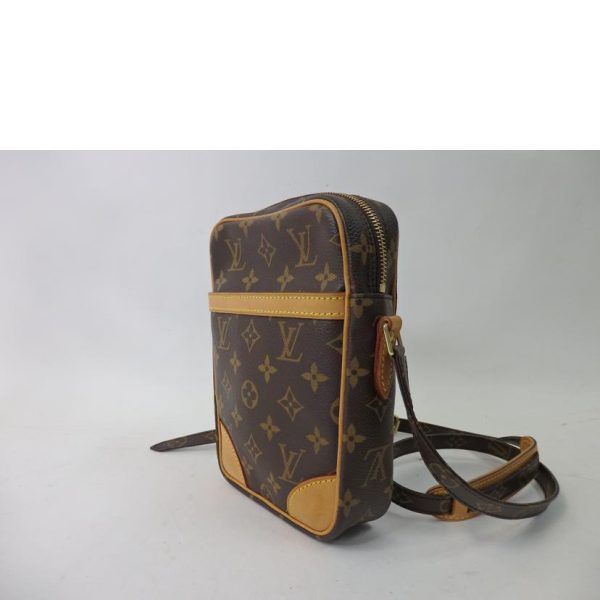 89708 3 Louis Vuitton Danube Monogram Shoulder Bag Brown