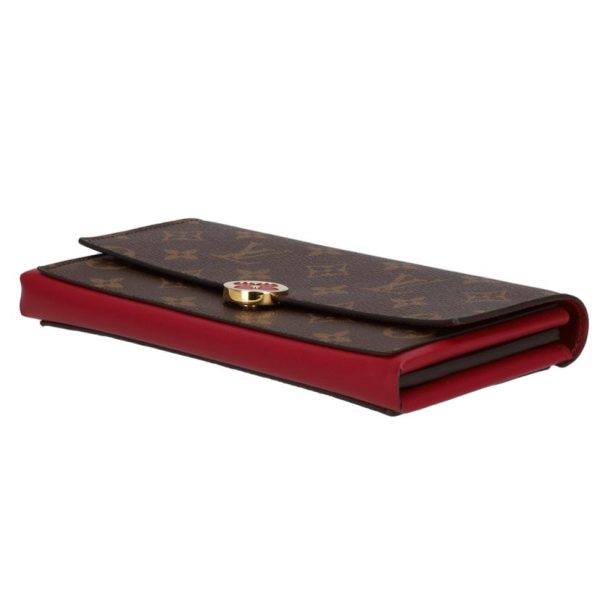 89708 3 Louis Vuitton Portefeuil Flor Wallet Monogram Fuchsia