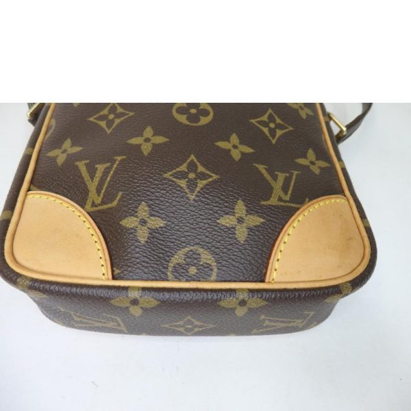 89708 7 Louis Vuitton Danube Monogram Shoulder Bag Brown