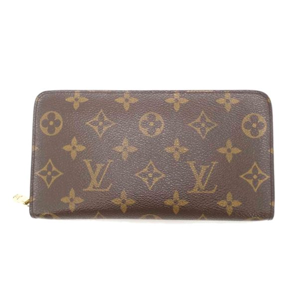 89727 1 Louis Vuitton Portomone Zip Monogram Wallet Brown