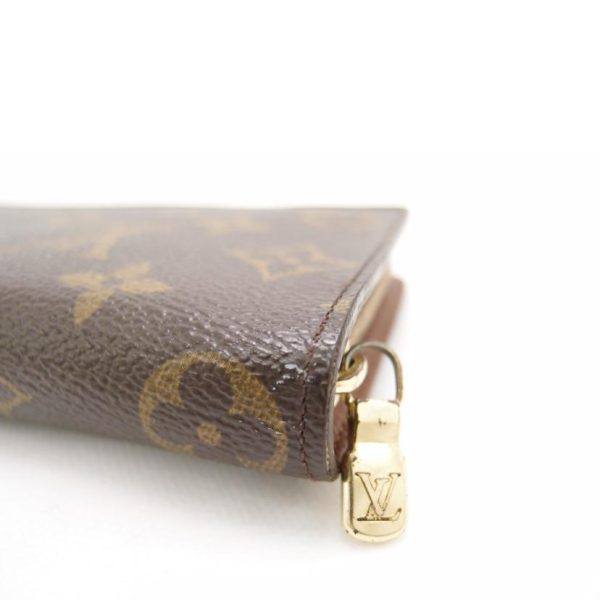 89727 7 Louis Vuitton Portomone Zip Monogram Wallet Brown