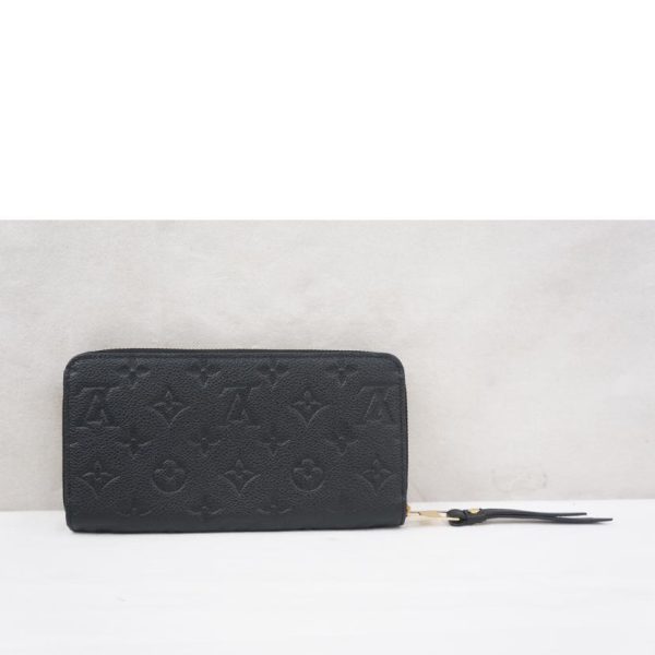 89777 2 Louis Vuitton Zippy Wallet Empreinte Wallet Black