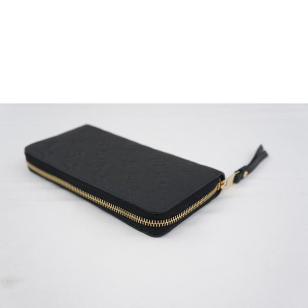 89777 3 Louis Vuitton Zippy Wallet Empreinte Wallet Black