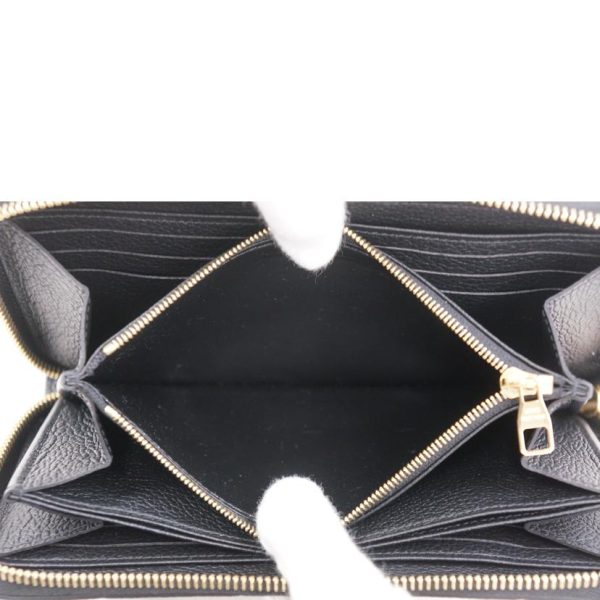 89777 5 Louis Vuitton Zippy Wallet Empreinte Wallet Black