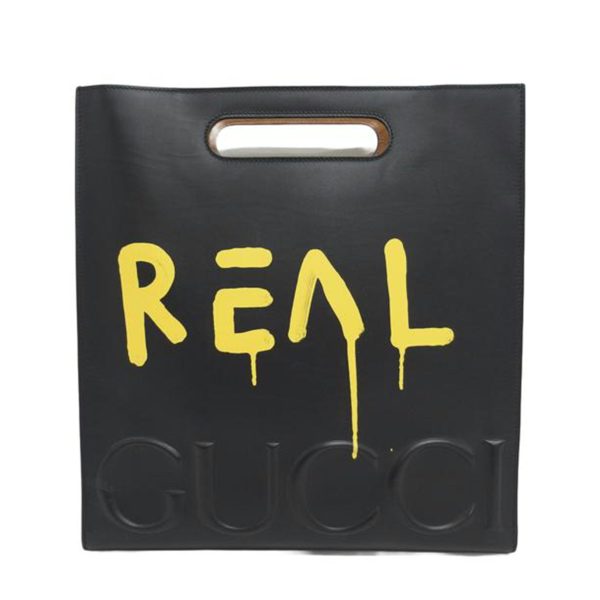 89784 1 Gucci Gg Ghost Real 2way Bag Black