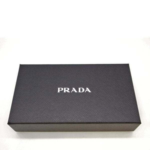 89789 09 PRADA Prada Triango Nero Tessuto Long Wallet Black