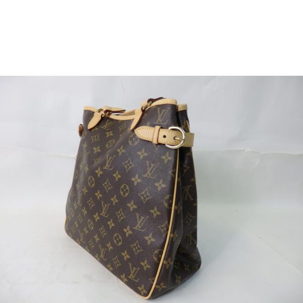 89856 3 Louis Vuitton Batignolles Vertical Monogram Bag Brown