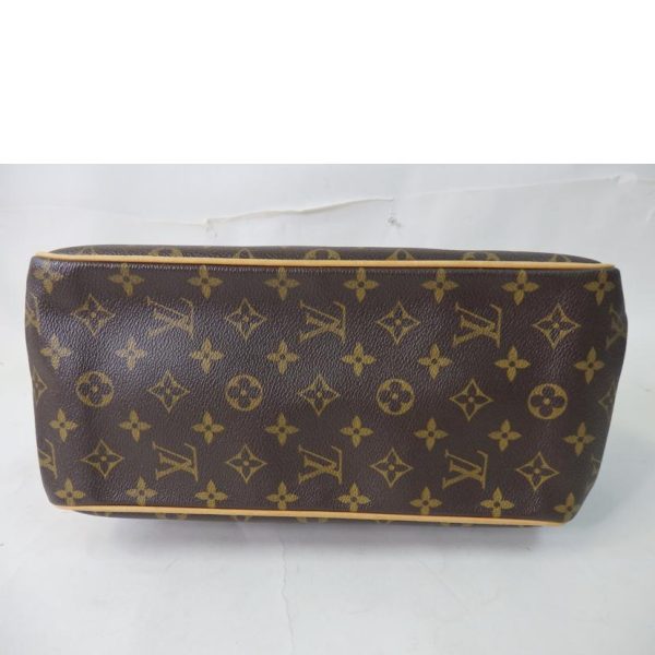 89856 4 Louis Vuitton Batignolles Vertical Monogram Bag Brown