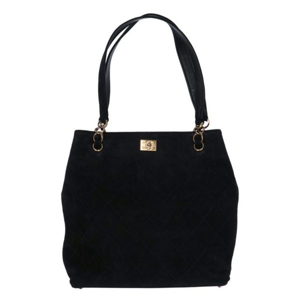 89869 1 Chanel Matelasse Chain Tote Black