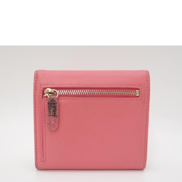 89869 2 Chanel Lucky Flower Trifold Wallet Pink