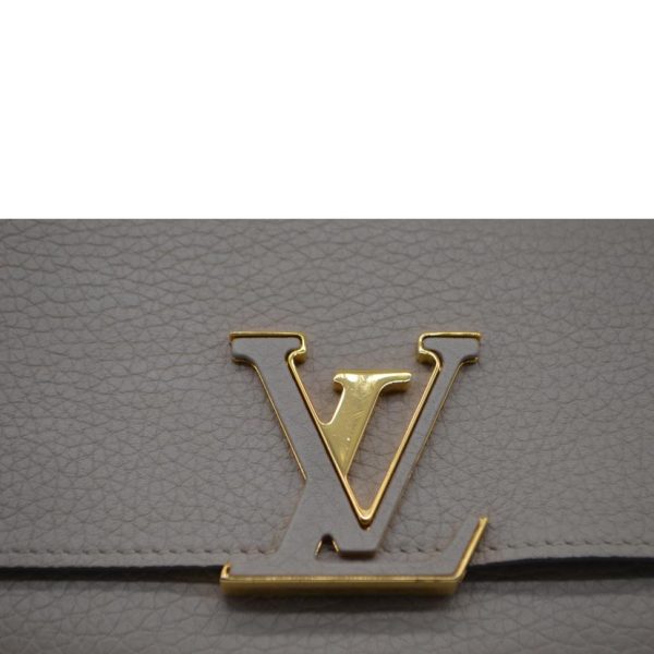 89870 6 Louis Vuitton Capucines Taurillon Wallet Brown