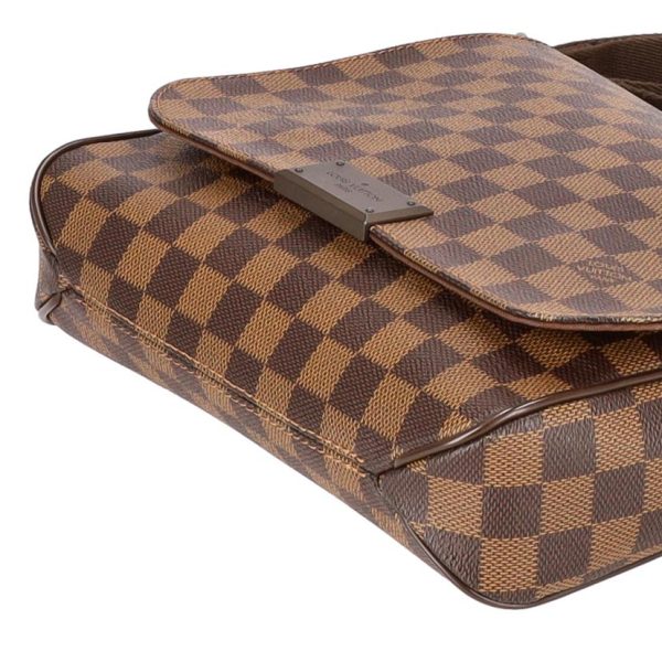 89883 3 Louis Vuitton District PM Damier Ebene Messenger Bag Brown