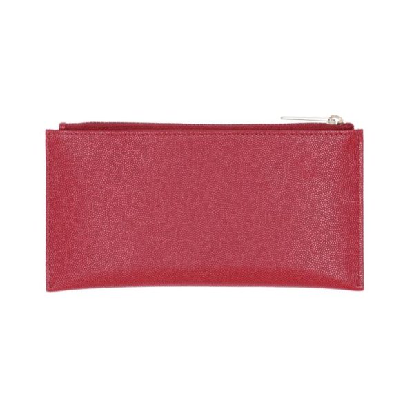 89999 2 Chanel Caviar Long Wallet Red