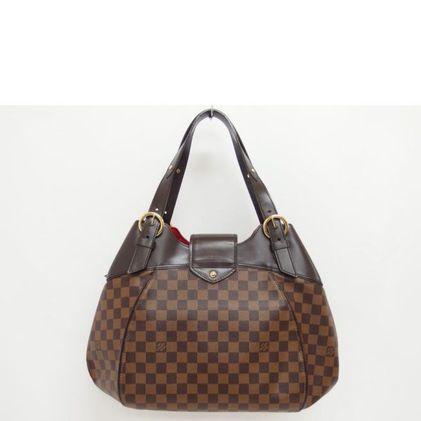 89999 2 Louis Vuitton Sistina GM Damier Handbag Ebene Brown