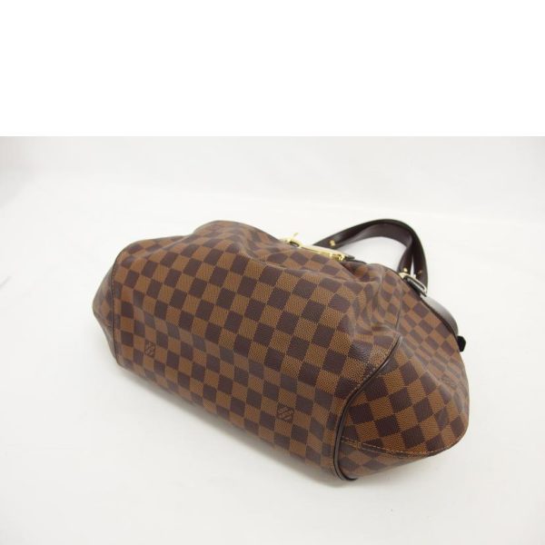 89999 3 Louis Vuitton Sistina GM Damier Handbag Ebene Brown