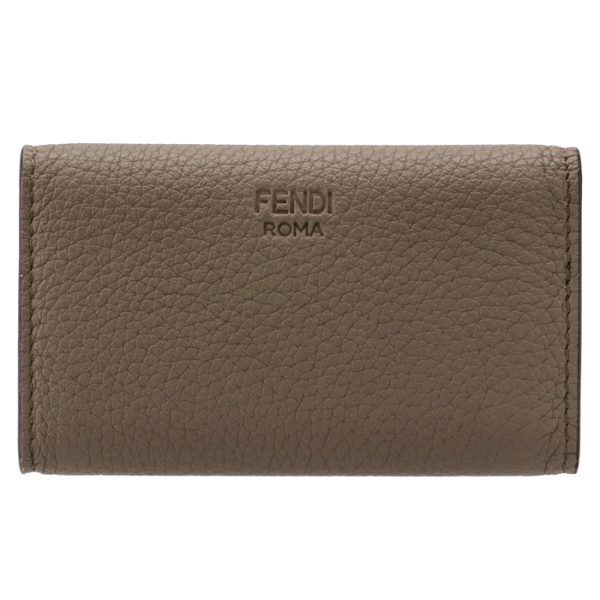 8ap159a91bf1f20 2 Fendi Selleria Peekaboo Key Case Bag 6 Beige Brown