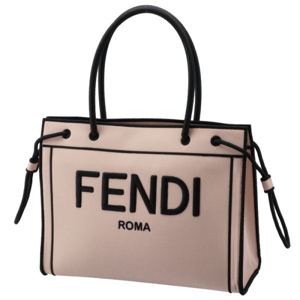 8bh378aehvf1db1 1 Fendi Roma Shopper Medium Tote Bag Pink