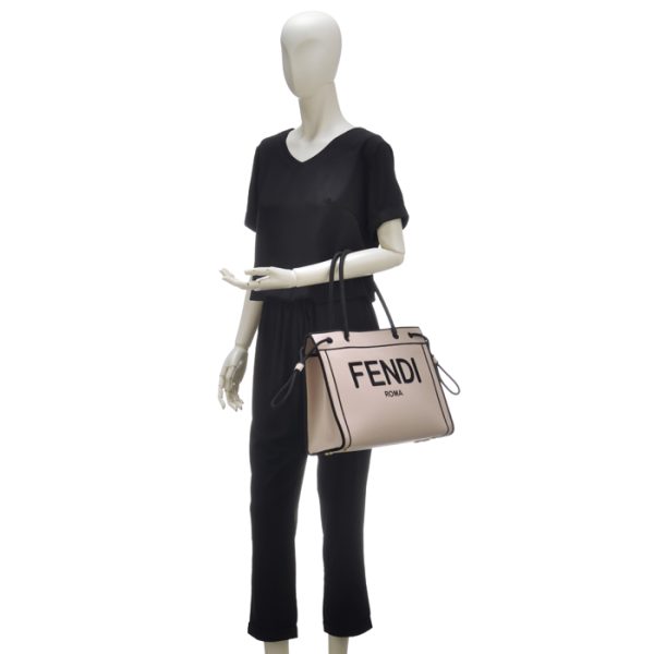 8bh378aehvf1db1 7 Fendi Roma Shopper Medium Tote Bag Pink