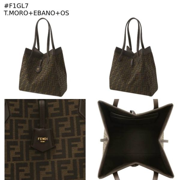 8bh415afpm 11 FENDI Origami Large Bucket Bag FF Jacquard