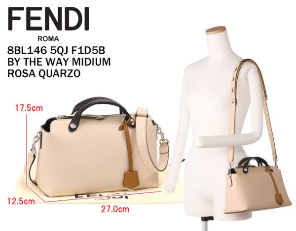 8bl146 5qj f1d5b 1 FENDI BY THE WAY MIDIUM Medium Handbag Beige