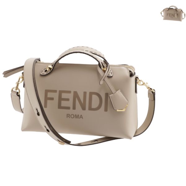 8bl146ac9l FENDI By The Way Medium Canvas 2WAY Shoulder Bag Pink