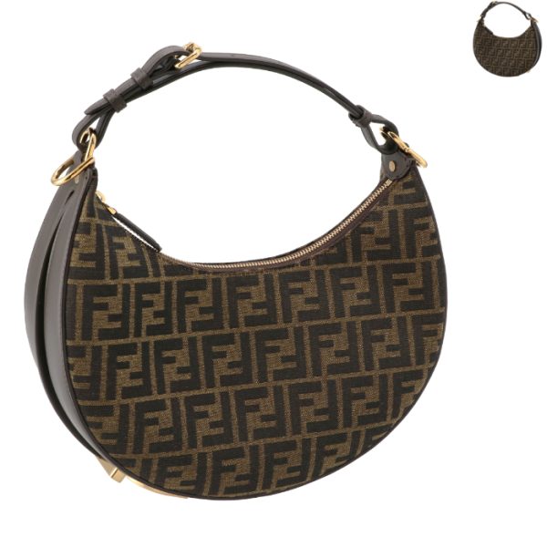 8br798alp3 FENDI Graffiti Hobo Bag Small