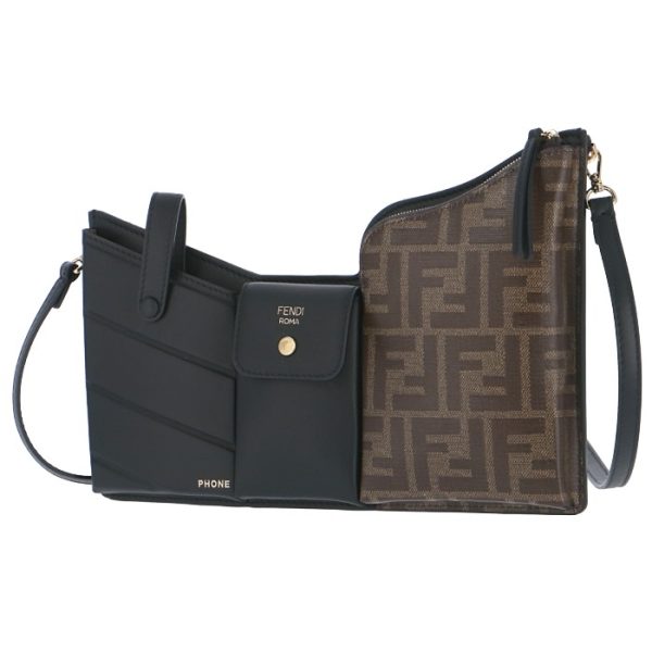 8bs025a5mpf14r8 1 FENDI Baguette Duo Shoulder Bag Black