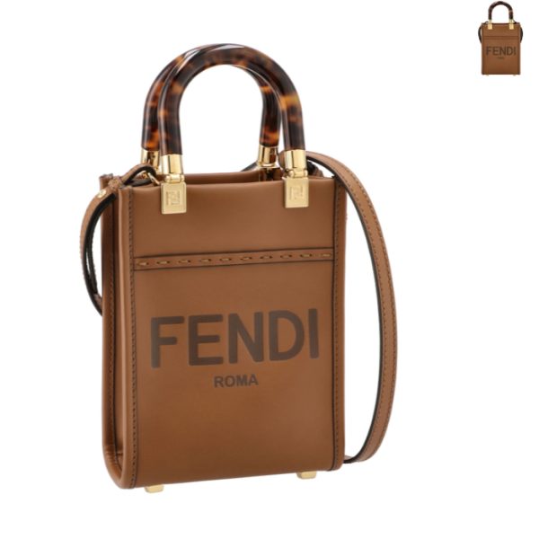 8bs051abvl FENDI Sunshine Shopper Small Mini Bag