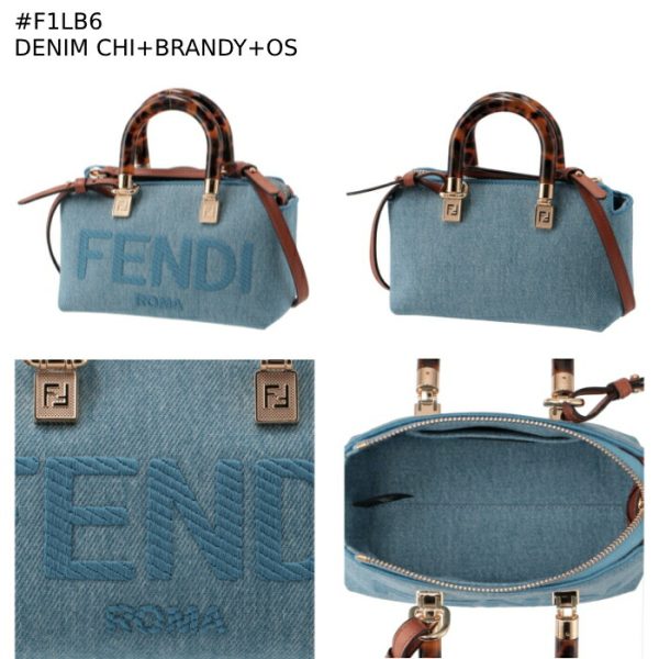 8bs067ajr2 9 FENDI By The Way Mini Shoulder Bag Laminated FF Jacquard