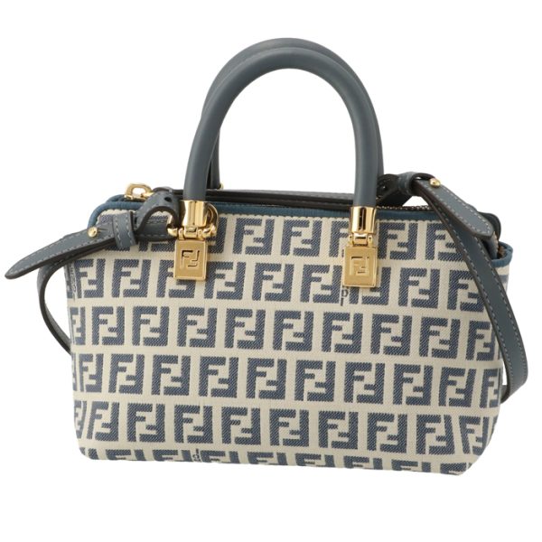 8bs067arbn 1 FENDI By The Way Mini Boston Bag FF Logo