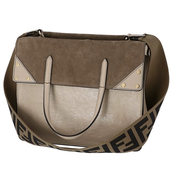 8bt303a94wf192i 2 FENDI Flip Large Shoulder Bag FF Logo