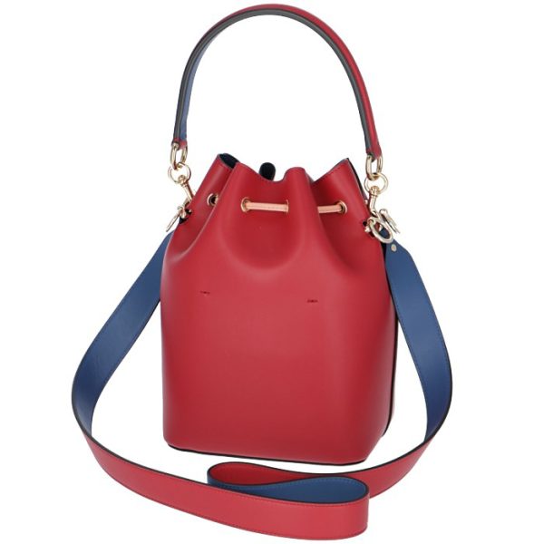 8bt309a7sqf0mvv 2 FENDI Montresor Small Shoulder Bag Red