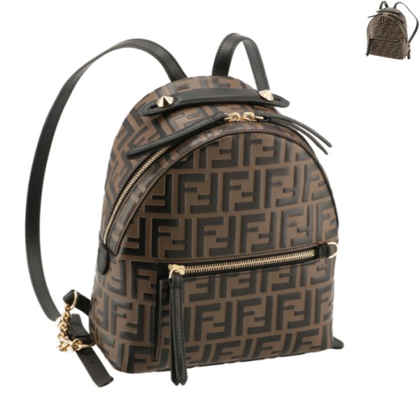 8bz038a5tl FENDI Rucksack Small Zucca