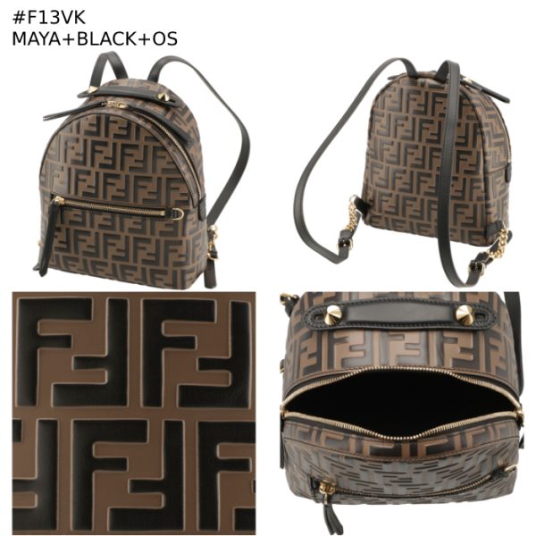 8bz038a5tl 7 FENDI Rucksack Small Zucca