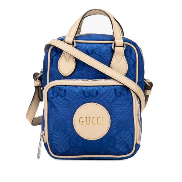 8lekzd3ck5np9f0f 1 Gucci GG off the grid shoulder bag blue nylon leather