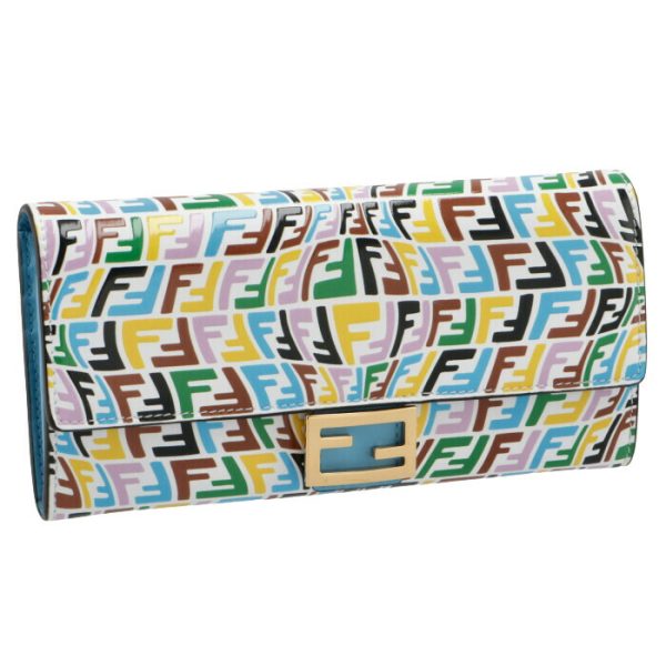 8m0251agksf1exo FENDI Fish Eye Baguette Wallet Multicolor