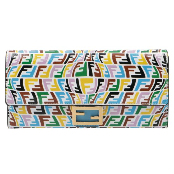 8m0251agksf1exo 1 FENDI Fish Eye Baguette Wallet Multicolor