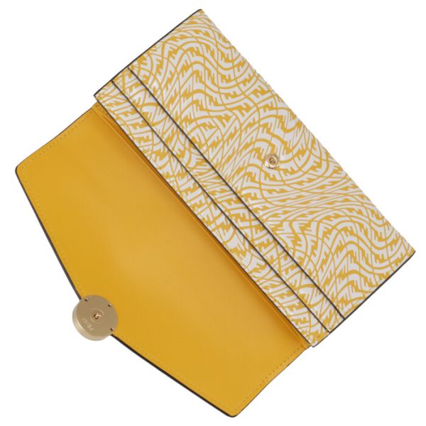 8m0251agktf1e8k 4 FENDI Summer Vertigo Wallet Yellow